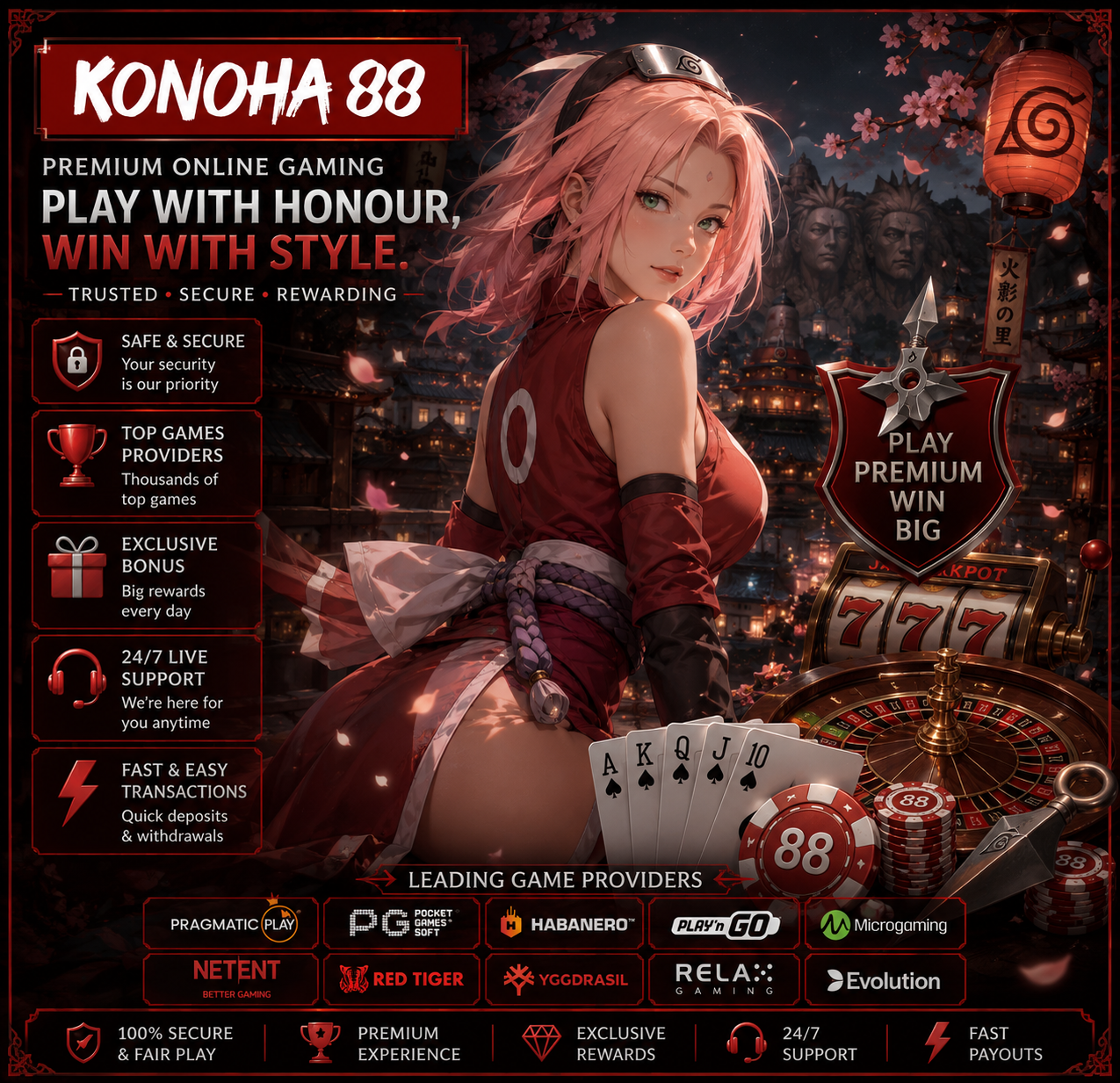 Konoha88 - United Kingdom Online Slots & Casino Platform
